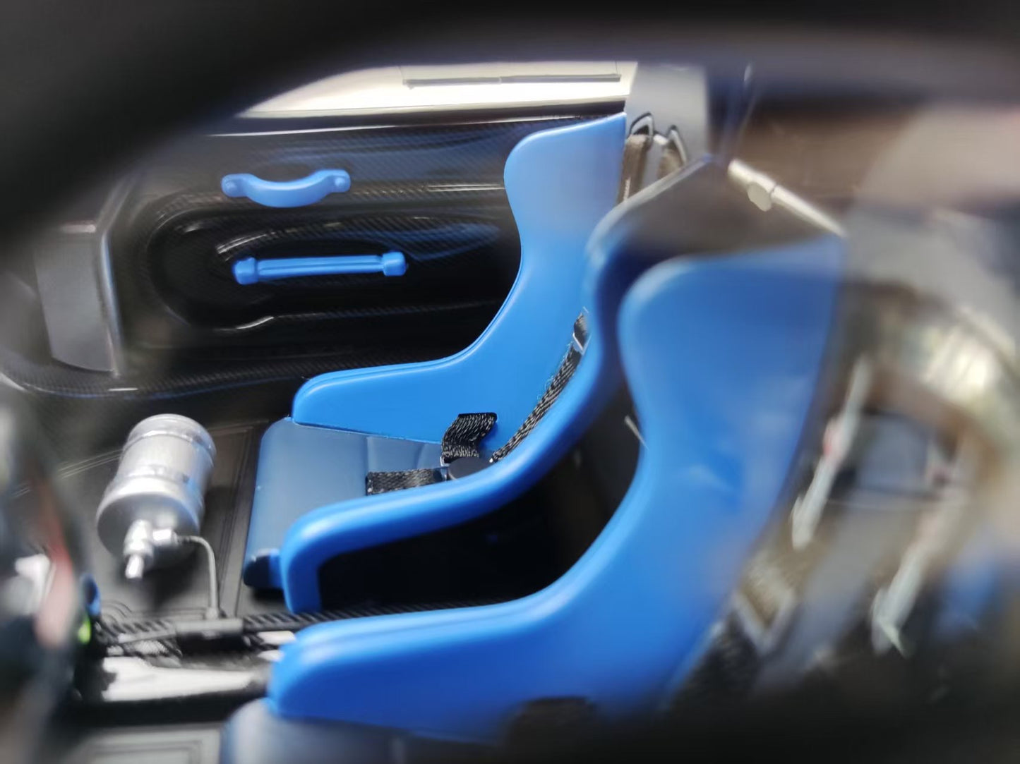 HH Model 1/18 Pagani Zonda R & Evolution Specials Blue/Black Dual Carbon HH564