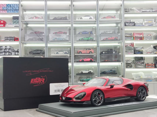 BBR 1/18 Alfa Romeo 33 Stradale Red Leather Base Car Model P18264A