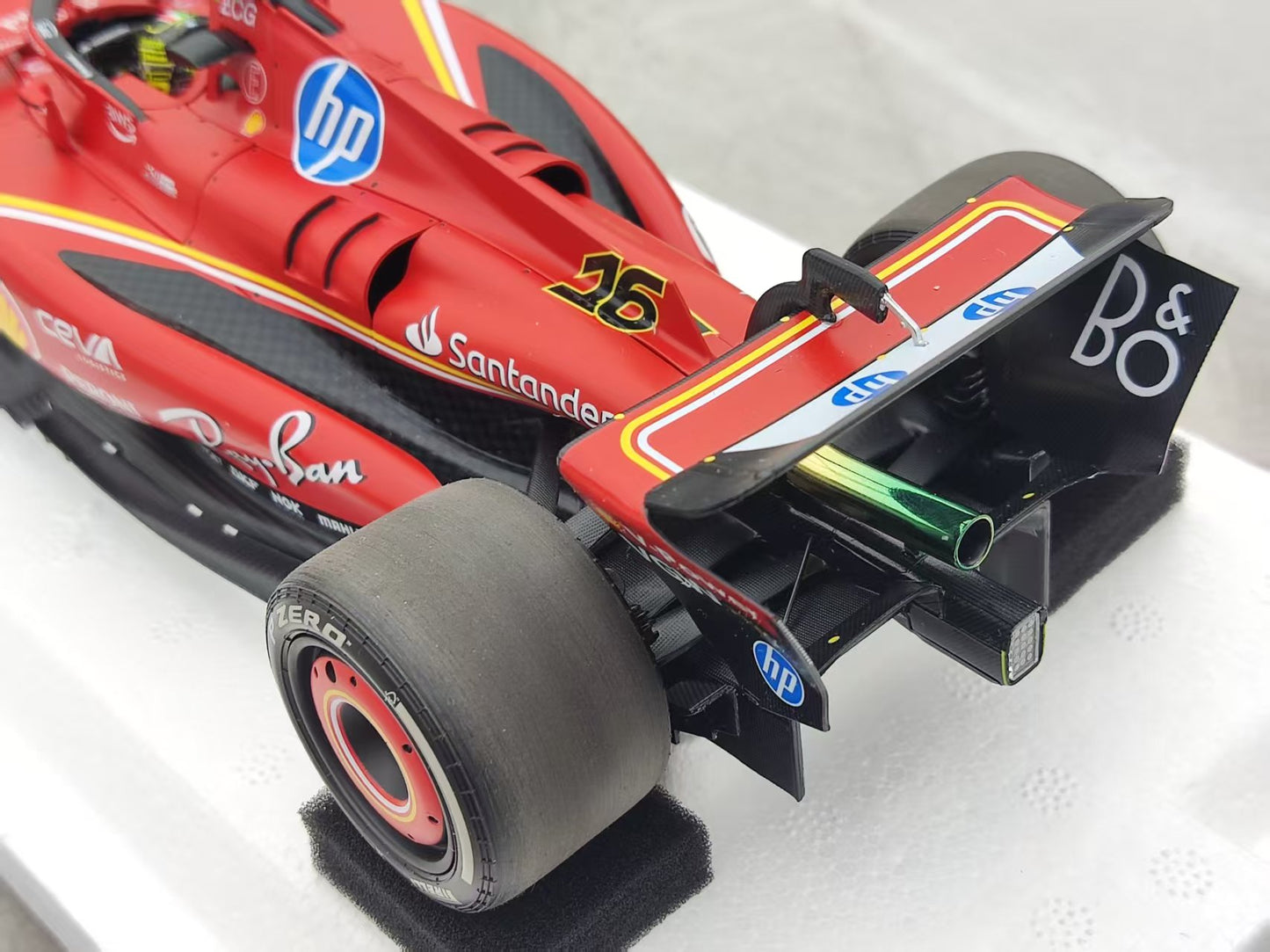 BBR 1/18 Ferrari SF-24 Leclerc 2024 Italian GP Winner, Red BBR241816D