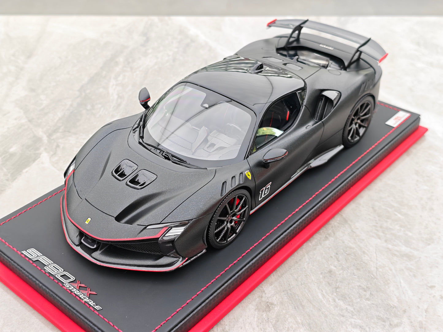 MR 1/18 Ferrari SF90XX Stradale Leclerc Custom Edition Hard FE041SE3