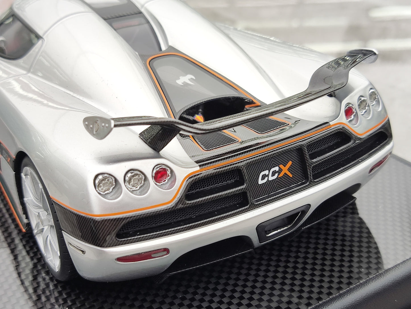 VMB 1/18 Koenigsegg CCX Silver Simulated Car Model JS-VMB001