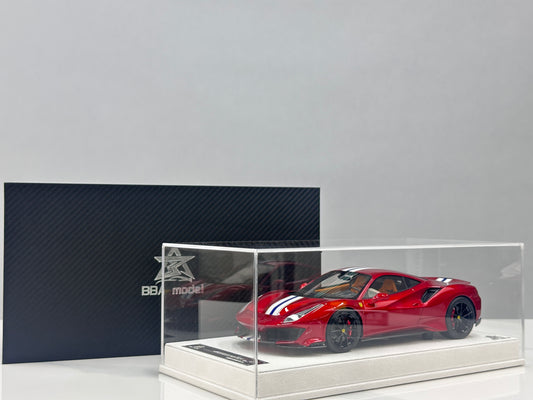 BBA Modelo 1/18 Ferrari 488 Pista Rojo BBA091