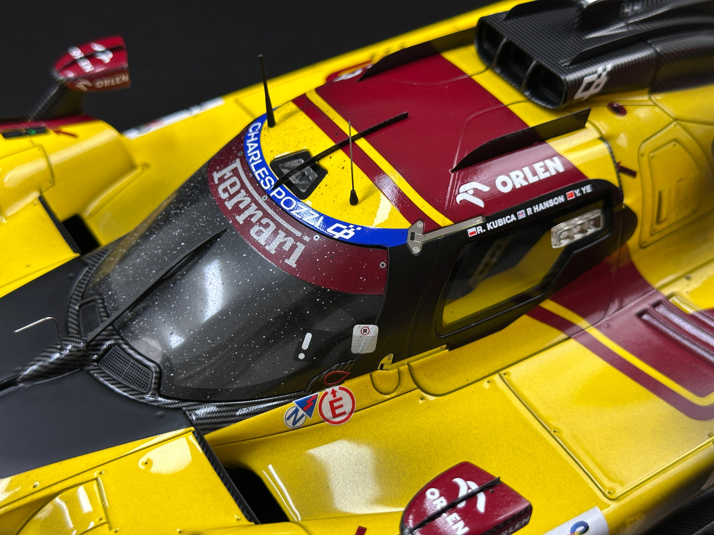 BBR 1/12 Ferrari 499P Le Mans 2025 - Ye Yifei's championship sprint in dirty form - Le Mans #83 - BBR1228Cdirty