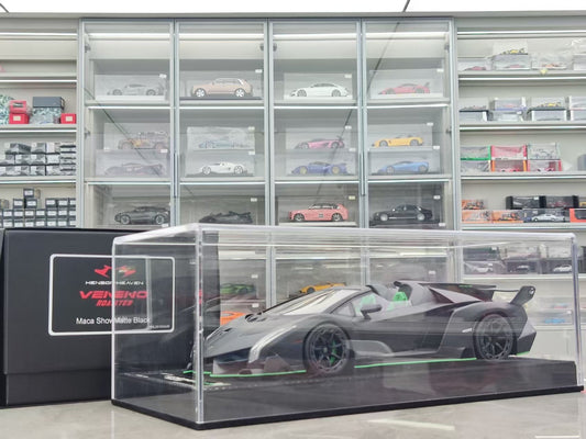 HH Model 1/18 Lamborghini Veneno Roadster Matte Black HH560