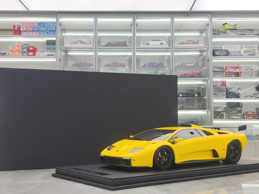 GL 1/12 Lamborghini Diablo GTR Yellow Simulation Model Car JS-GL003
