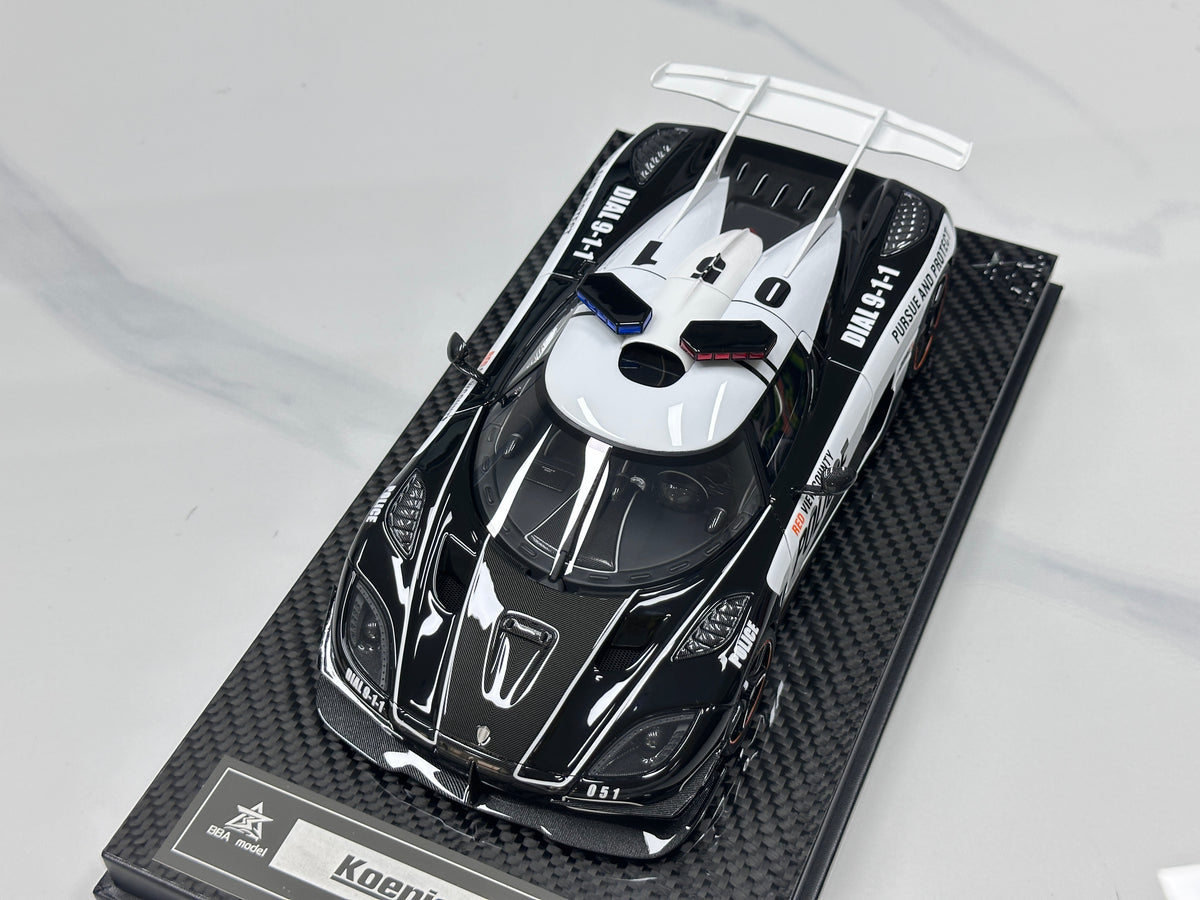 BBA Model 1/18 Koenigsegg One:1 Police Livery BBA097