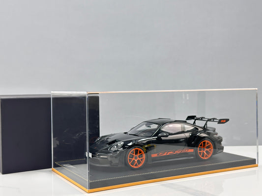 IVY 1/12 Porsche 992 GT3 RS, Black with Orange Wheels IVY243