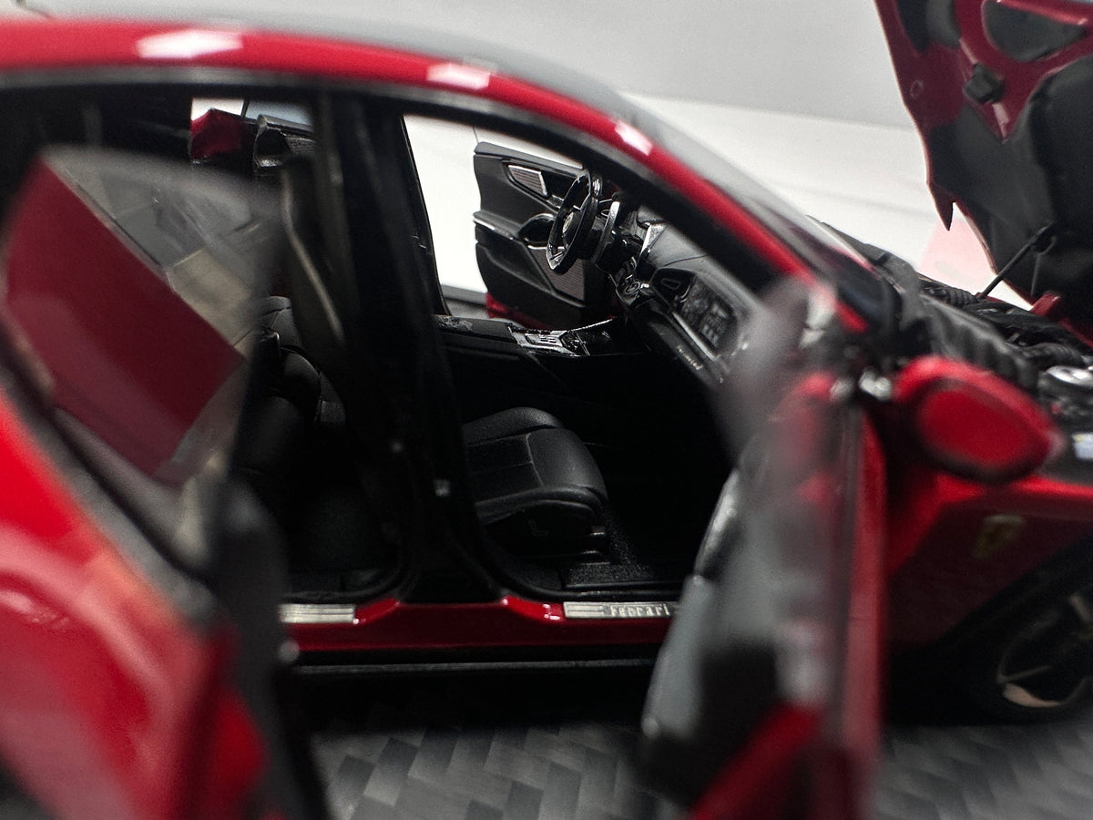 BBR 1/43 Ferrari Purosangue Die-cast Model (Fully Opening, Black Roof) – Standard Red (HE43001AST)