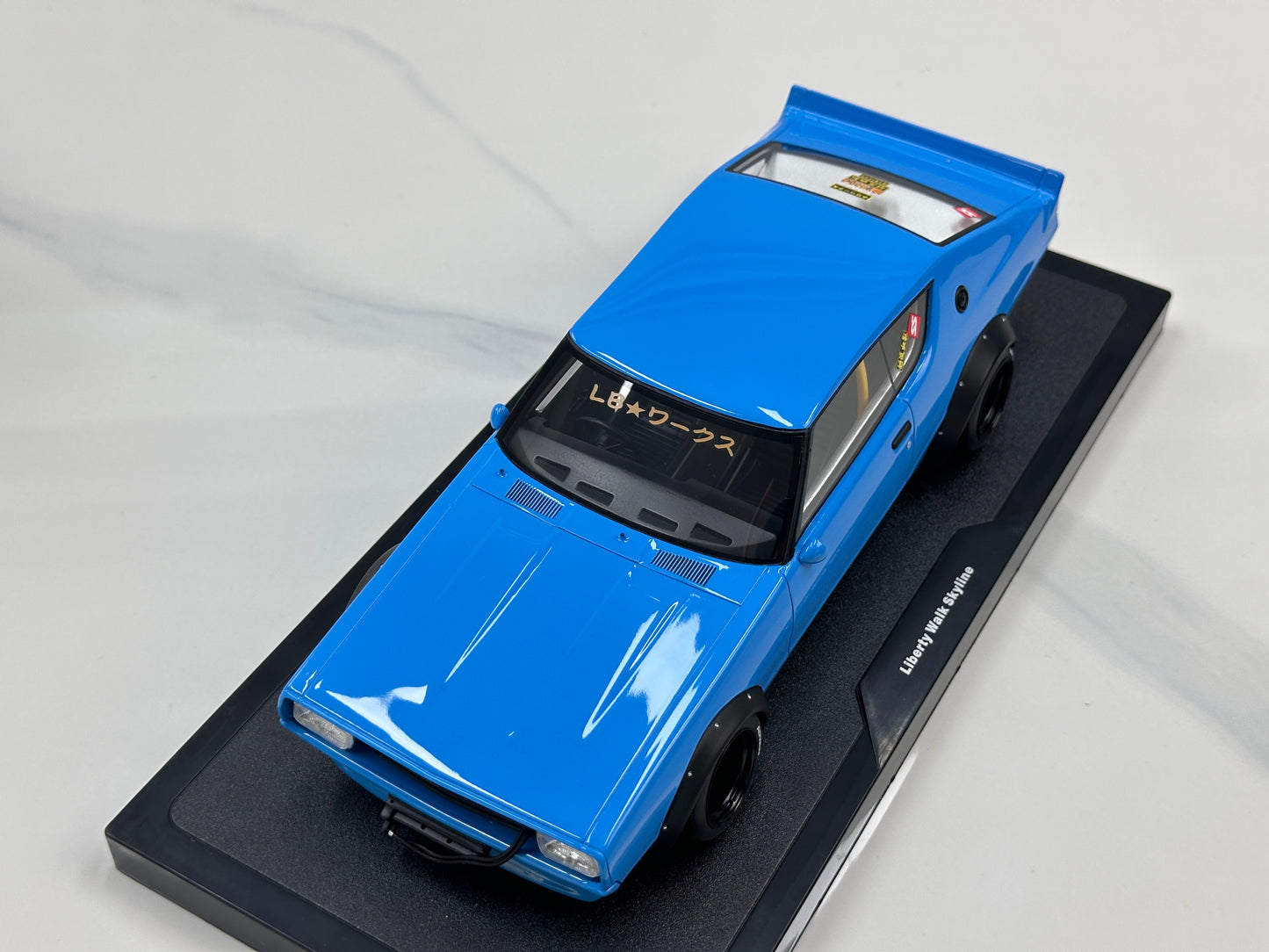 OTTO 1/18 Nissan Skyline 2000 GT-R (KPGC110) BY LB-WORKS Blue OT1210