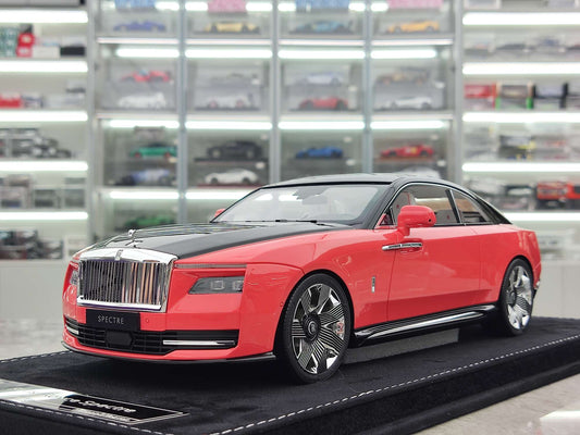 HH Model 1/18 Rolls-Royce Spectre, Shy Pink/Piano Black, HH374