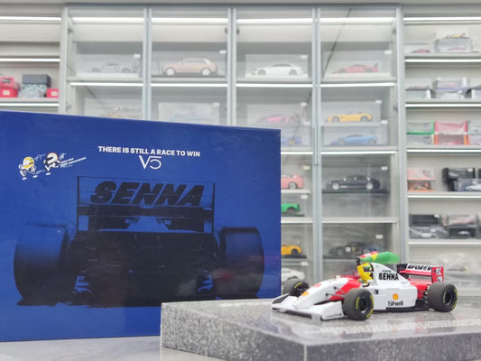 MINICHAMPS 1/43 McLaren FORD MP4/8 - SEBASTIAN VETTEL - Includes figure and flag, red and white livery 530934305