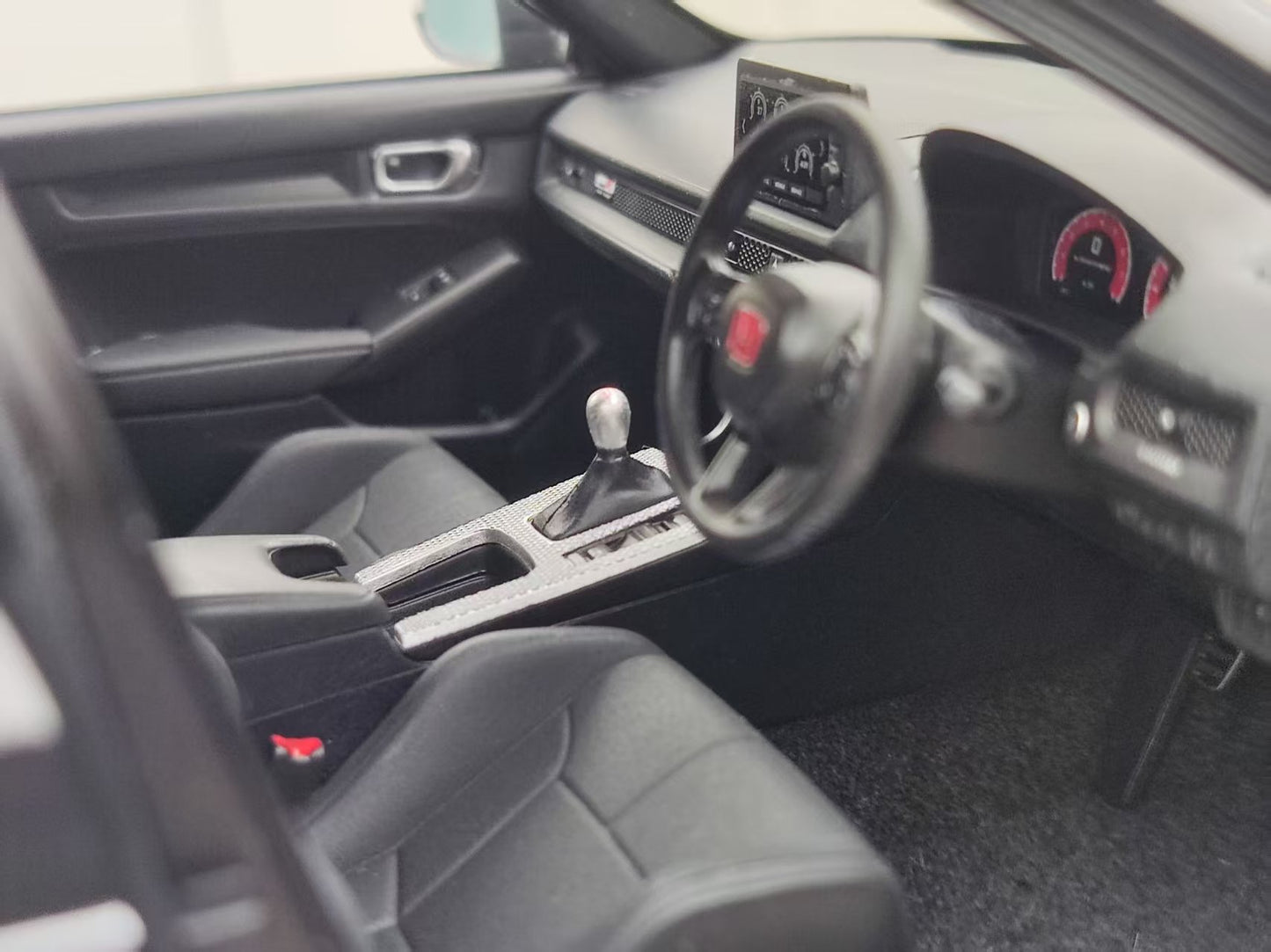 MOTORHELIX 1/18 Honda Civic Type R (FL5) HKS Livery Matte Black MH351