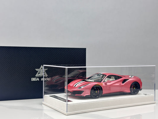 BBA Modelo 1/18 Ferrari 488 Pista Rosa BBA092