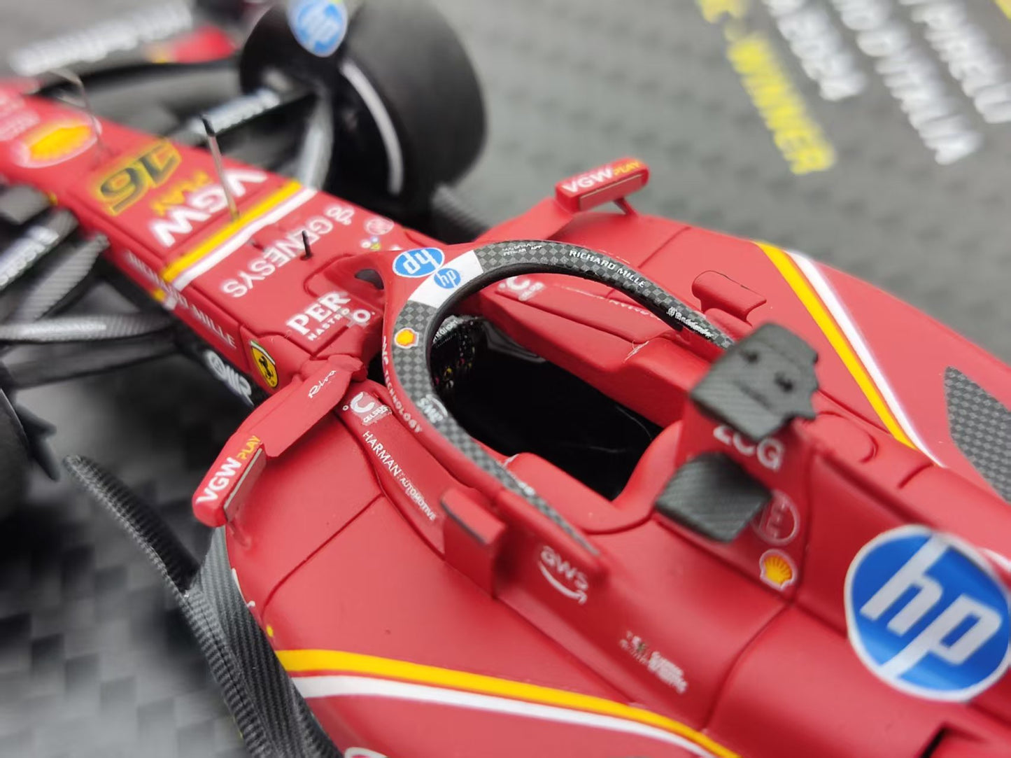 BBR 1/43 Ferrari SF24 Monza GP 2024 Leclerc Winner #16 Red BBRC307ASTCH