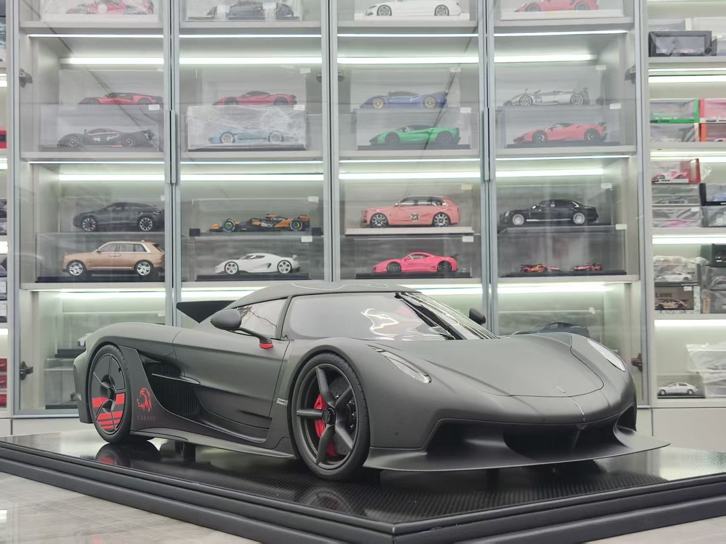 FRONTIART 1/8 Koenigsegg JESKO absolute black high-end car model ornaments FA169