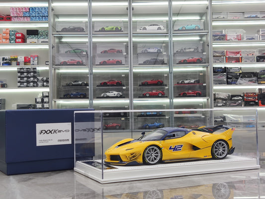 PR 1/18 Ferrari FXXK EVO Yellow Limited Edition Car Model PR-003