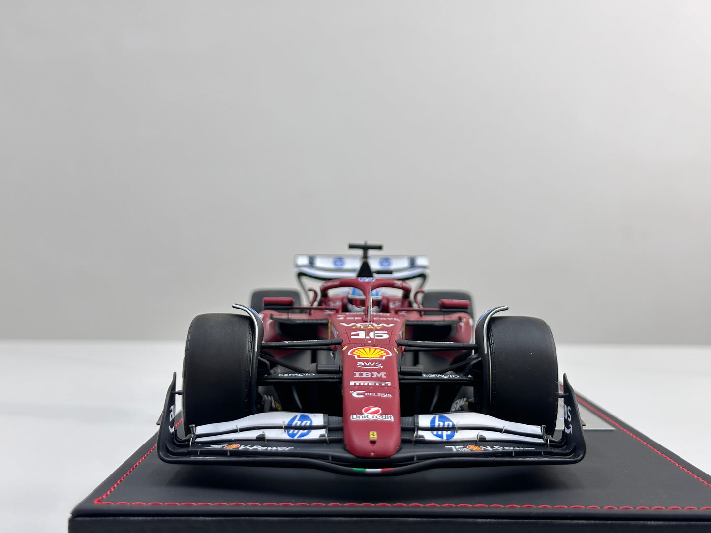 BBR 1:18 Ferrari SF25 Monaco F1 Race Car Monaco GP — 2nd Place Finish (#16) P18267C16DIE