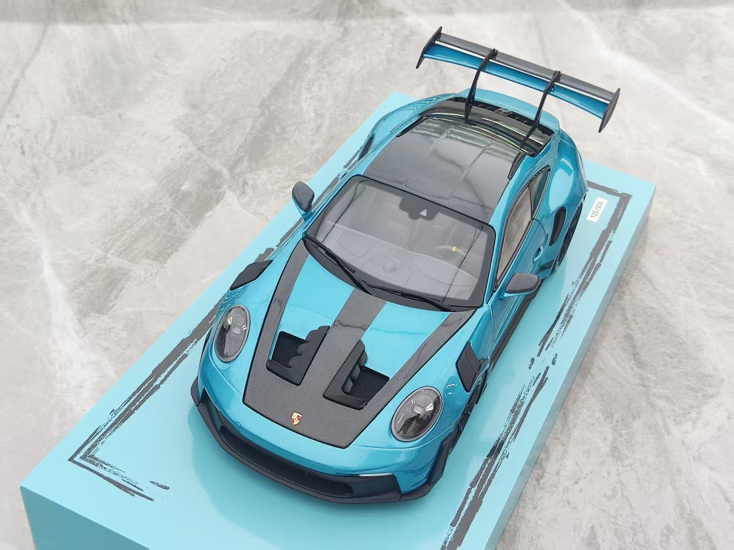 MINICHAMPS 1/18 Porsche 911 GT3 RS, Metallic Blue, Alloy Car Model 113062036
