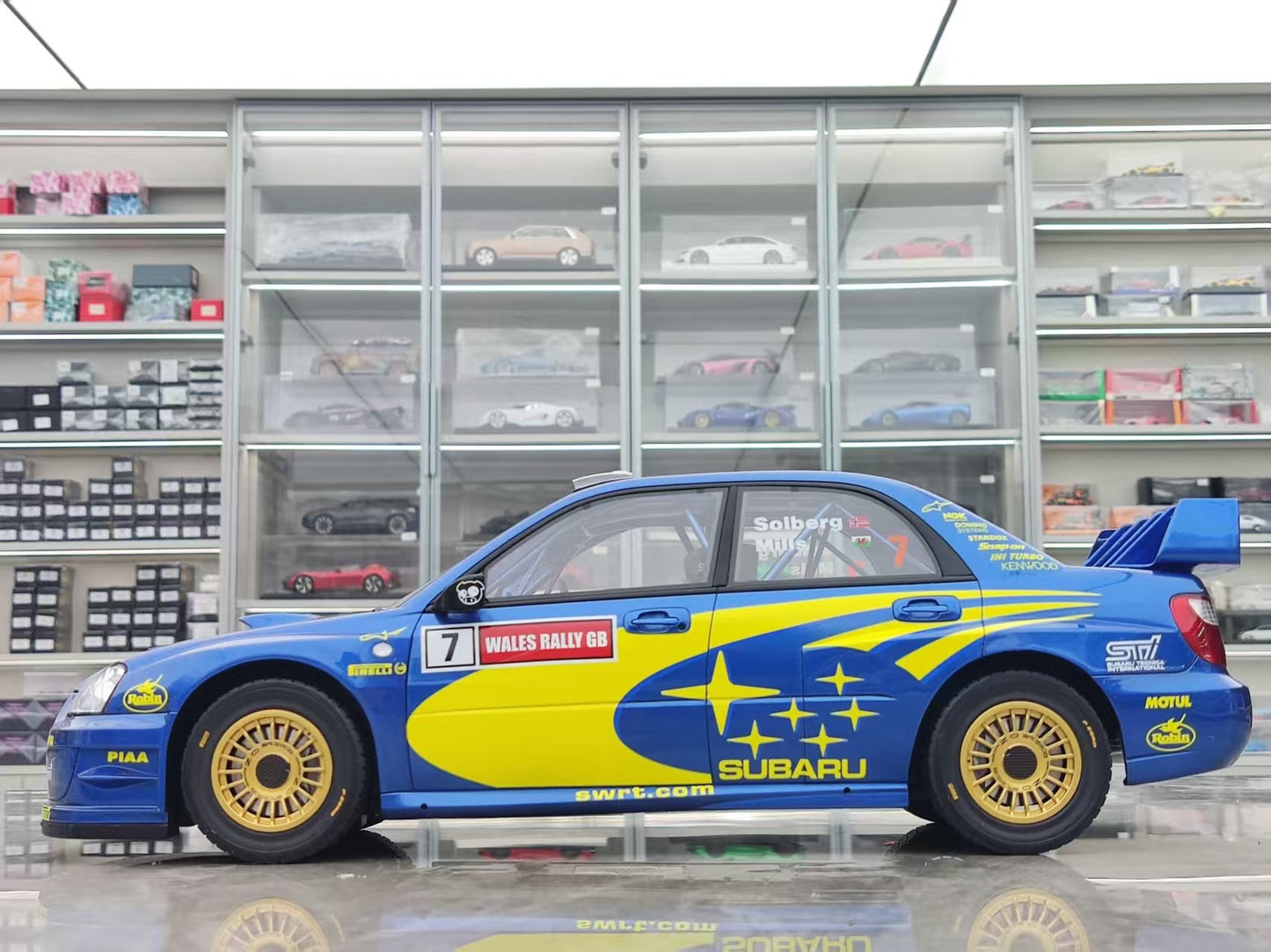 OTTO 1/12 Subaru Impreza (S9) WRC Blue G092