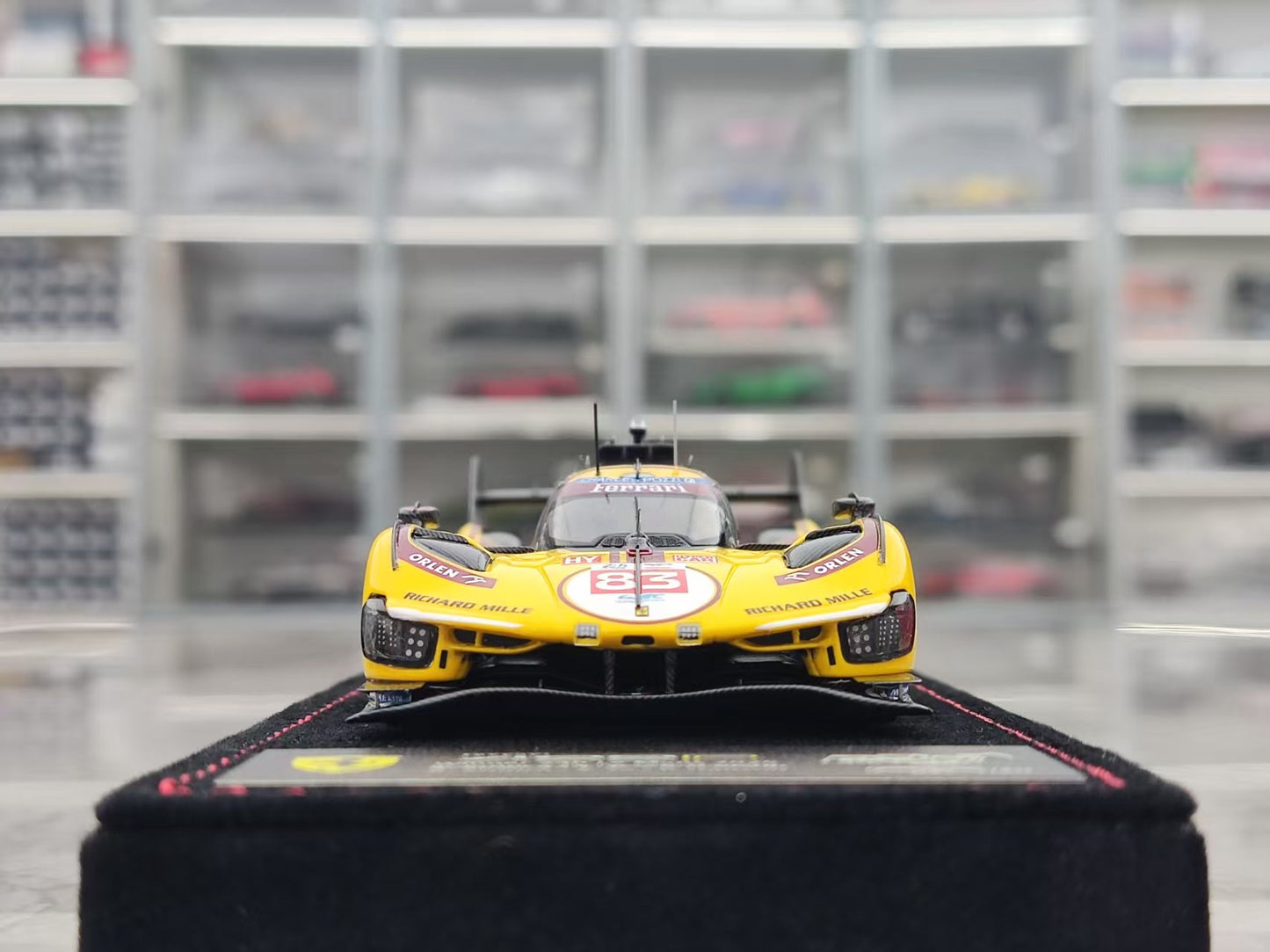 BBR 1/43 Ferrari 499P Le Mans 2025 #83, Flocked Base, Yellow BBRC325CCH