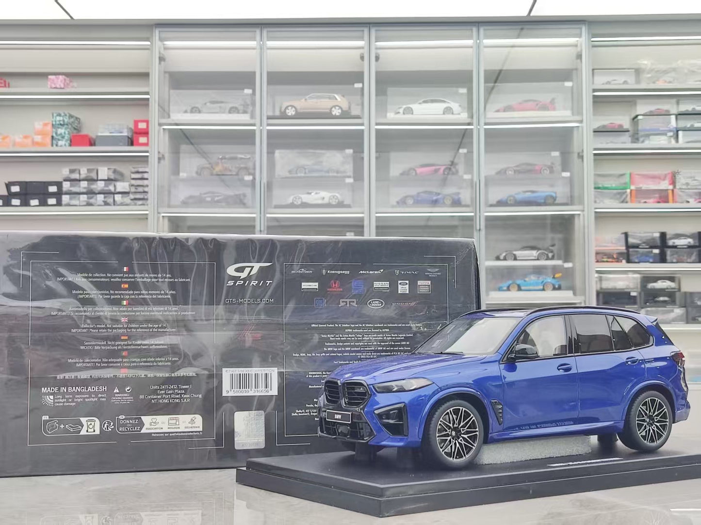 GT Spirit 1/18 BMW X5 M COMPETITION Blue GT967