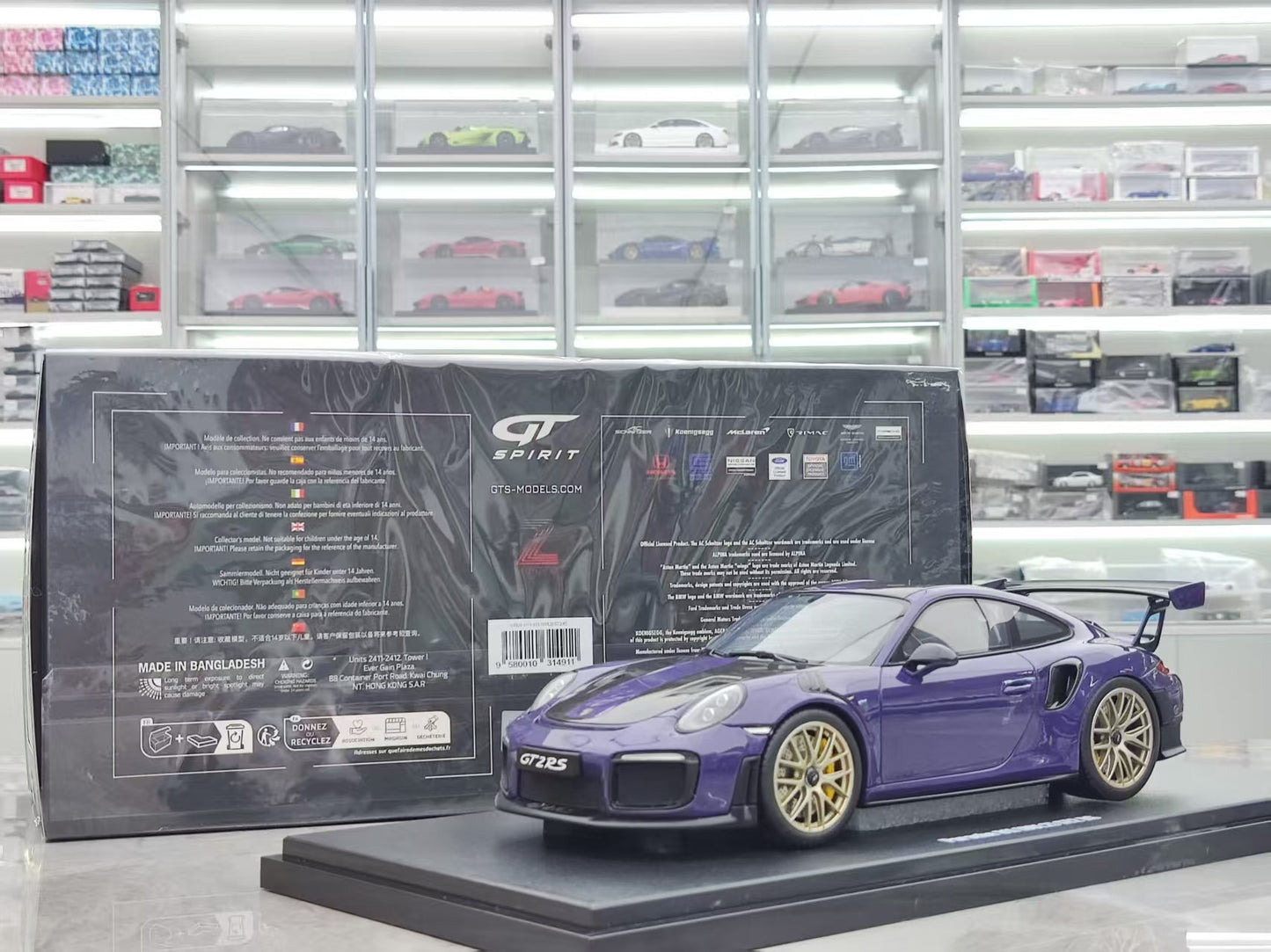 GT Spirit 1/18 Porsche 911 [991.2] GT2 RS ULTRAVIOLET Purple Model Decoration GT926