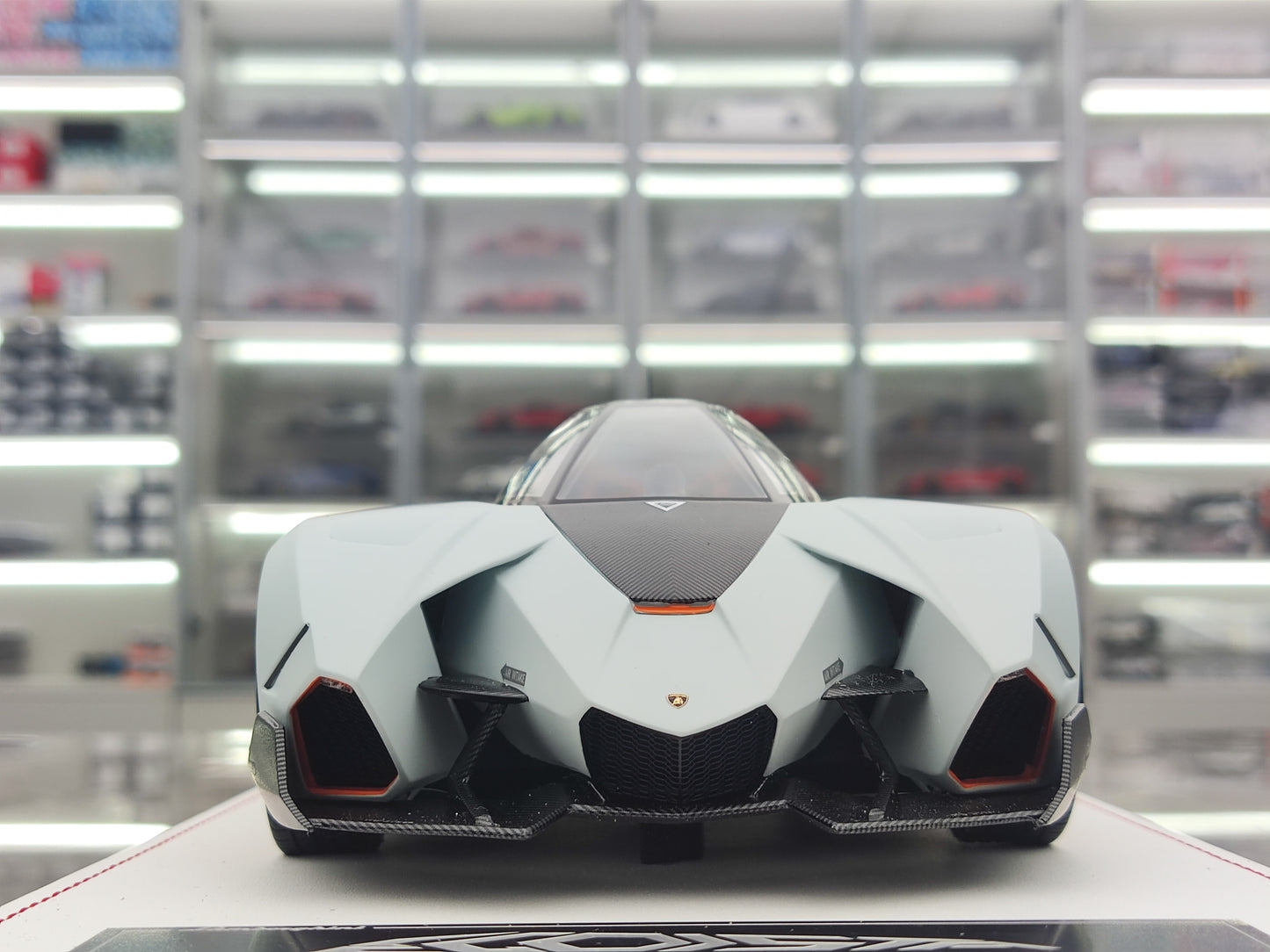 CE 1/18 Lamborghini Egoista Matte Gray Resin Car Model JS-CE003