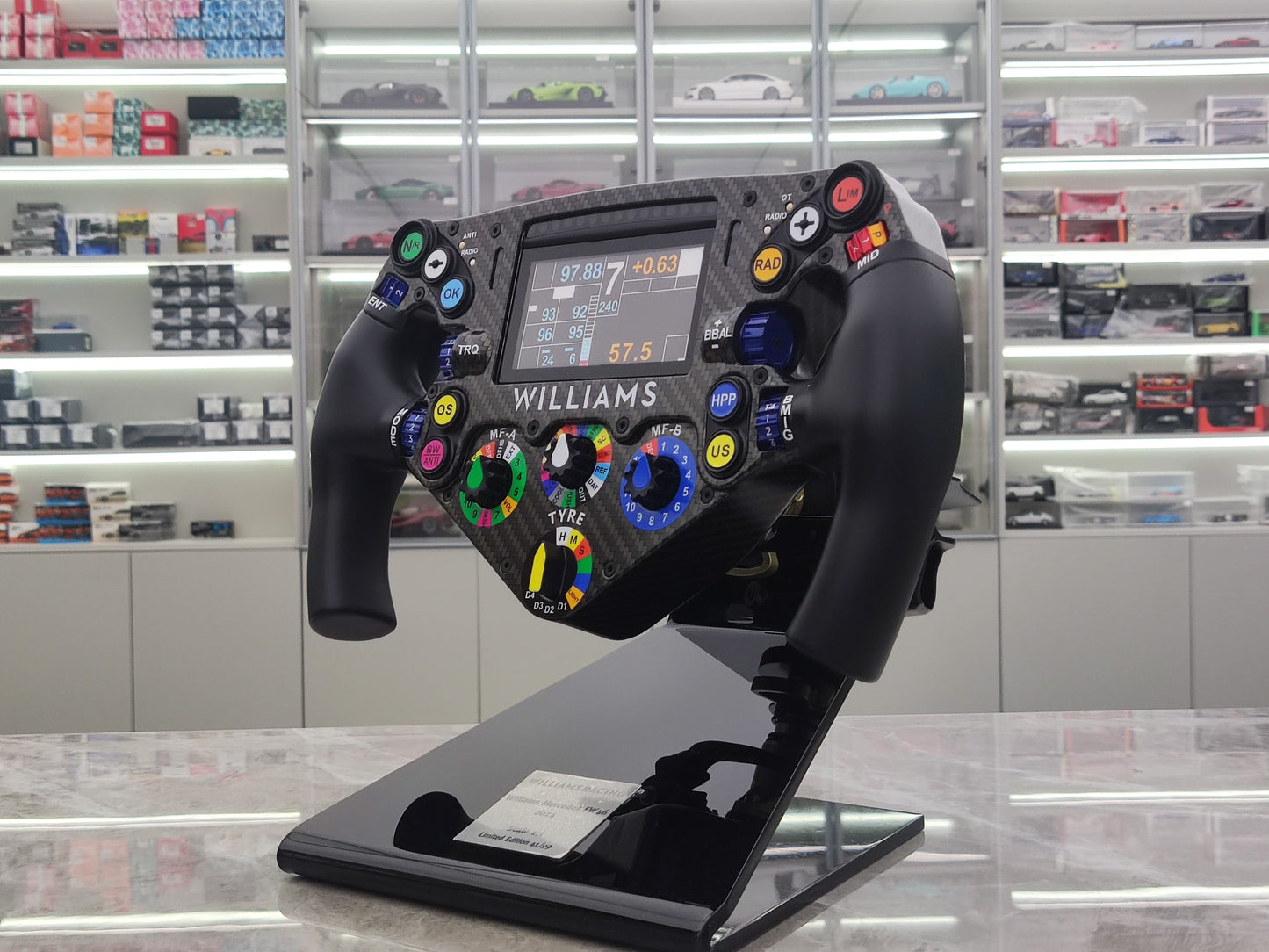 MINICHAMPS 1/1 WILLIAMS F1 FW46 – 2024 Steering Wheel Black 210240223