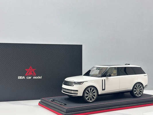 BBA MODEL 1/18 Land Rover Range Rover Autobiography Long Wheelbase White BBA070