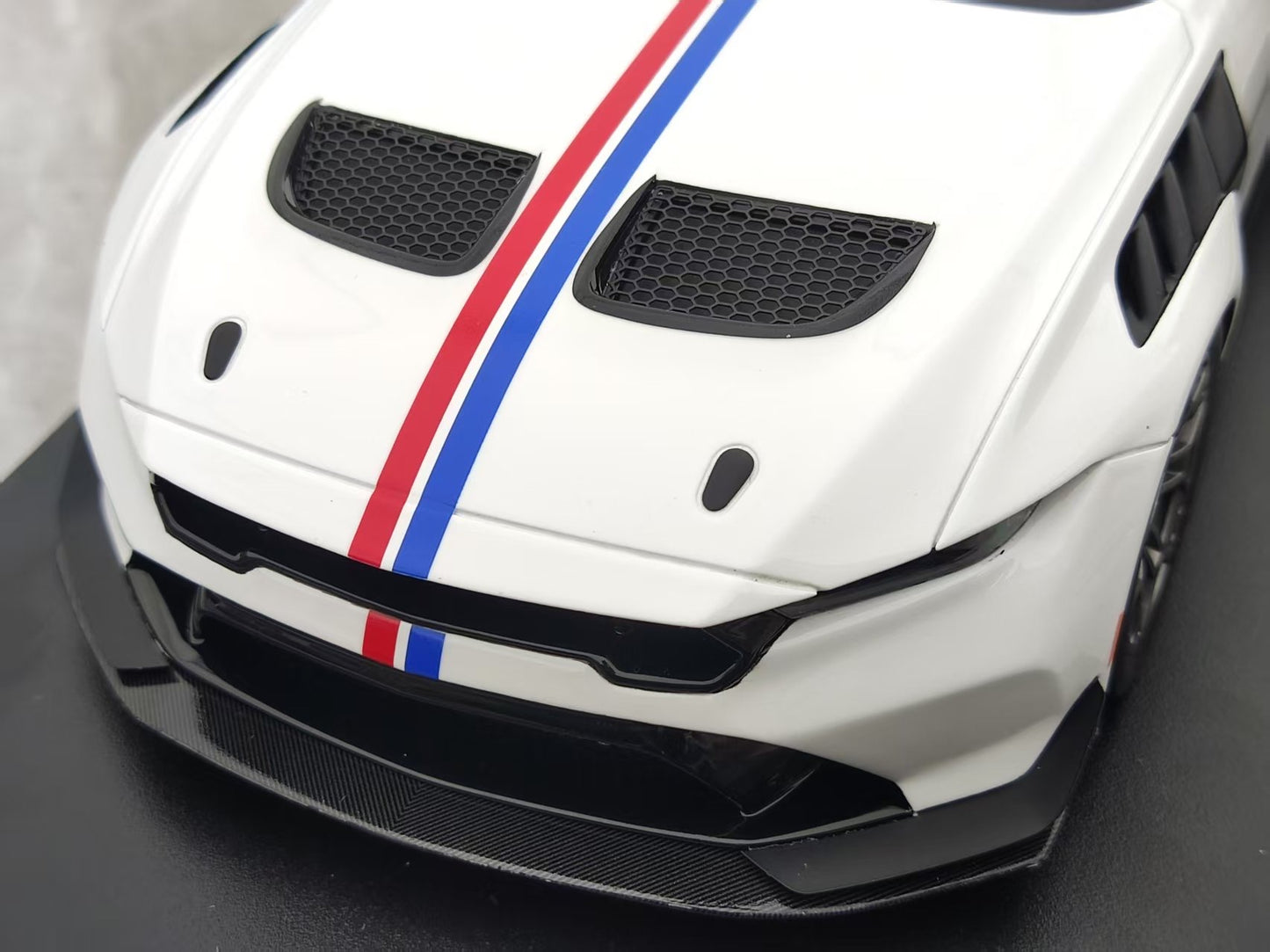 Topspeed 1/18 Ford Mustang GTD Spirit of America White TS0675
