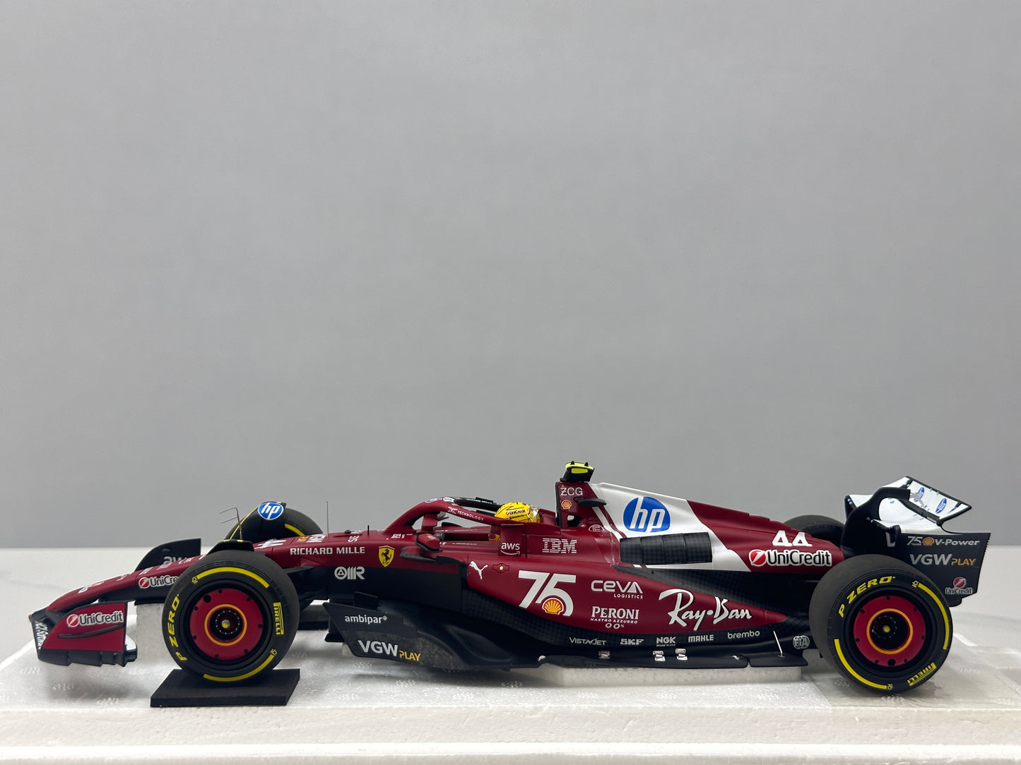 BBR 1/18 Ferrari Hamilton Monaco GP 2025 Red P18267C44