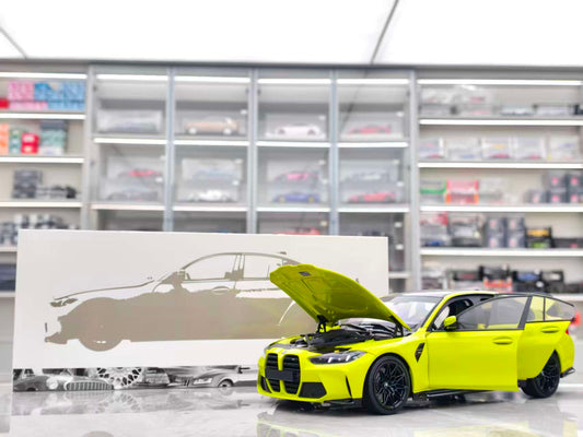 MINICHAMPS 1/18 BMW M3 Yellow 110020222