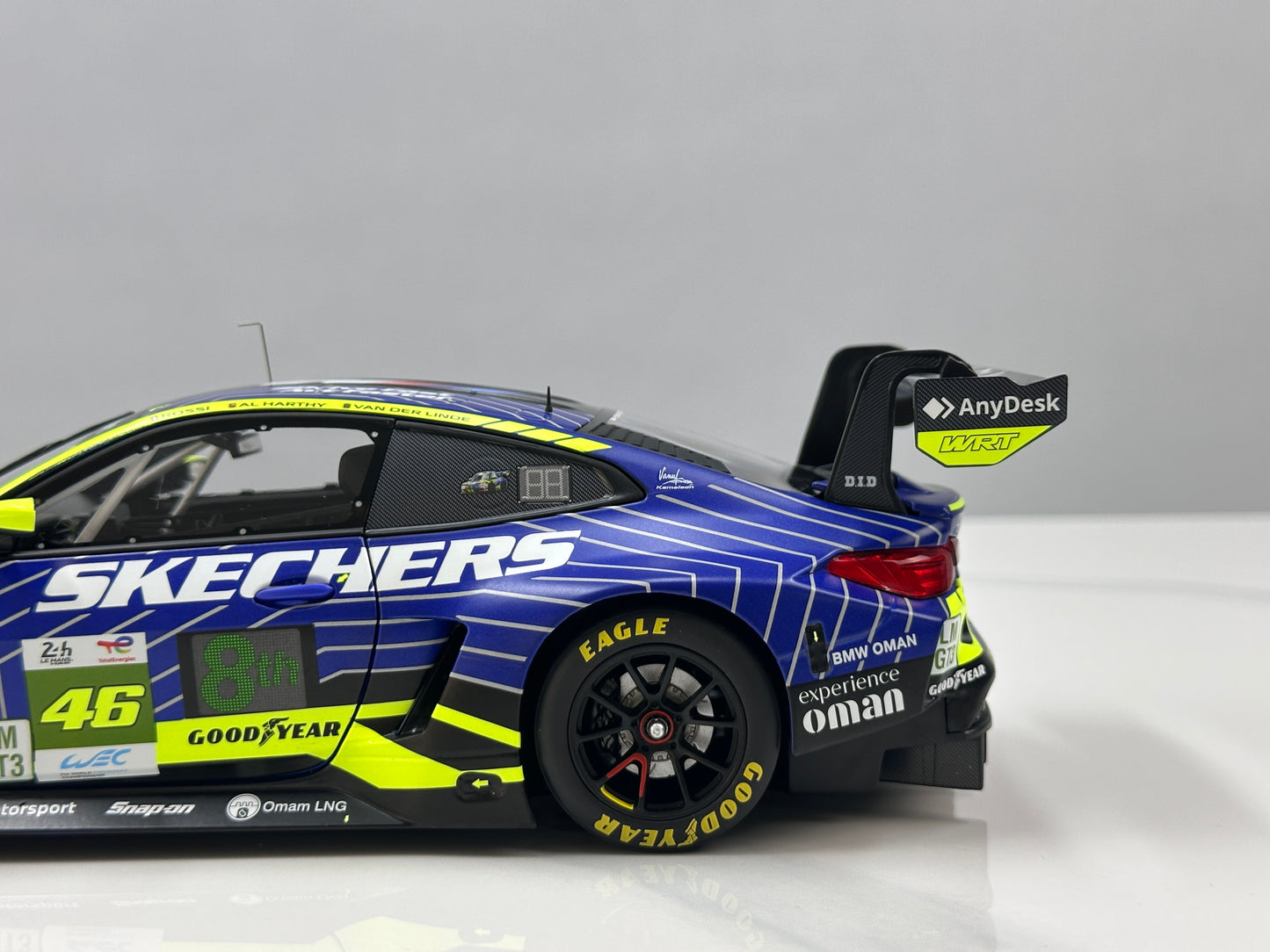 MINICHAMPS 1/18 BMW M4 GT3 EVO Team WRT 24H Le Mans 2025 Blue/Yellow Livery 110252346
