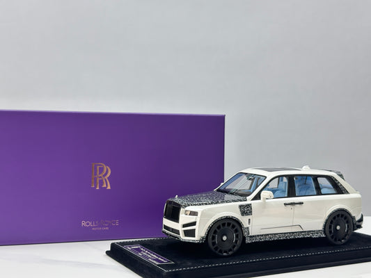 HH MODEL 1/18 Rolls-Royce Cullinan Series II MANSORY Pearl White HH698