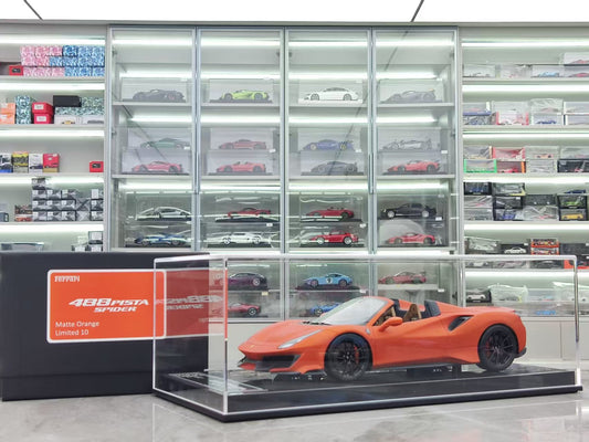 Dino Model 1/18 Ferrari 488 Pista Spider carbon fiber base customized custom color car model FPC997B