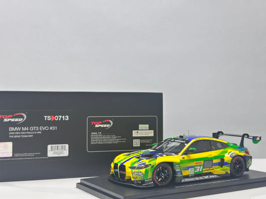 TopSpeed 1/18 BMW M4 GT3 EVO #31 The Bend Team WRT Green Livery TS0713