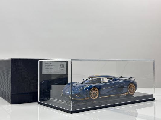 FRONTIART 1/18 Koenigsegg Regera Blue Carbon FA191