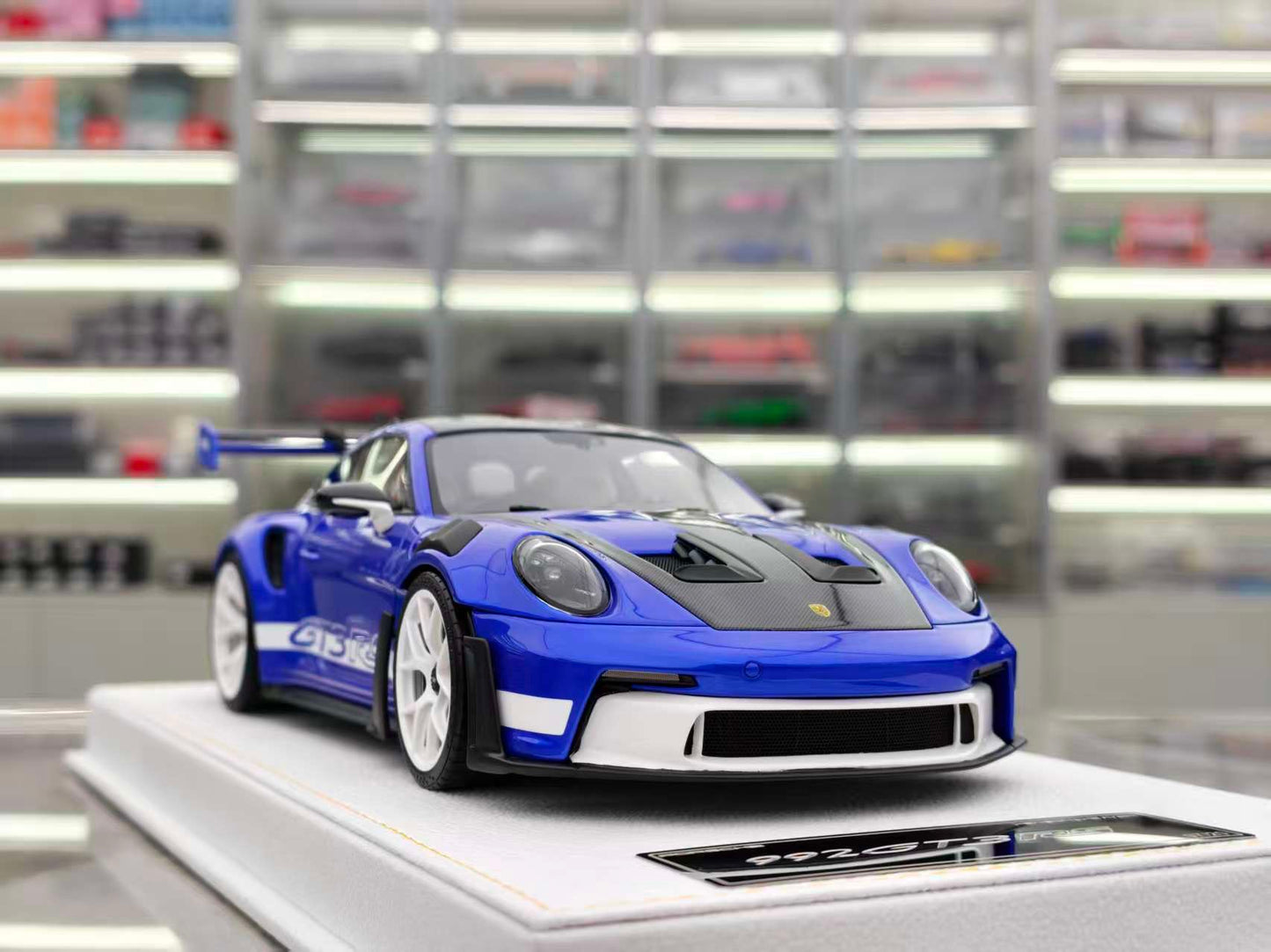 HH 1/18 Porsche 911 GT3 RS San Mano Blue HH536