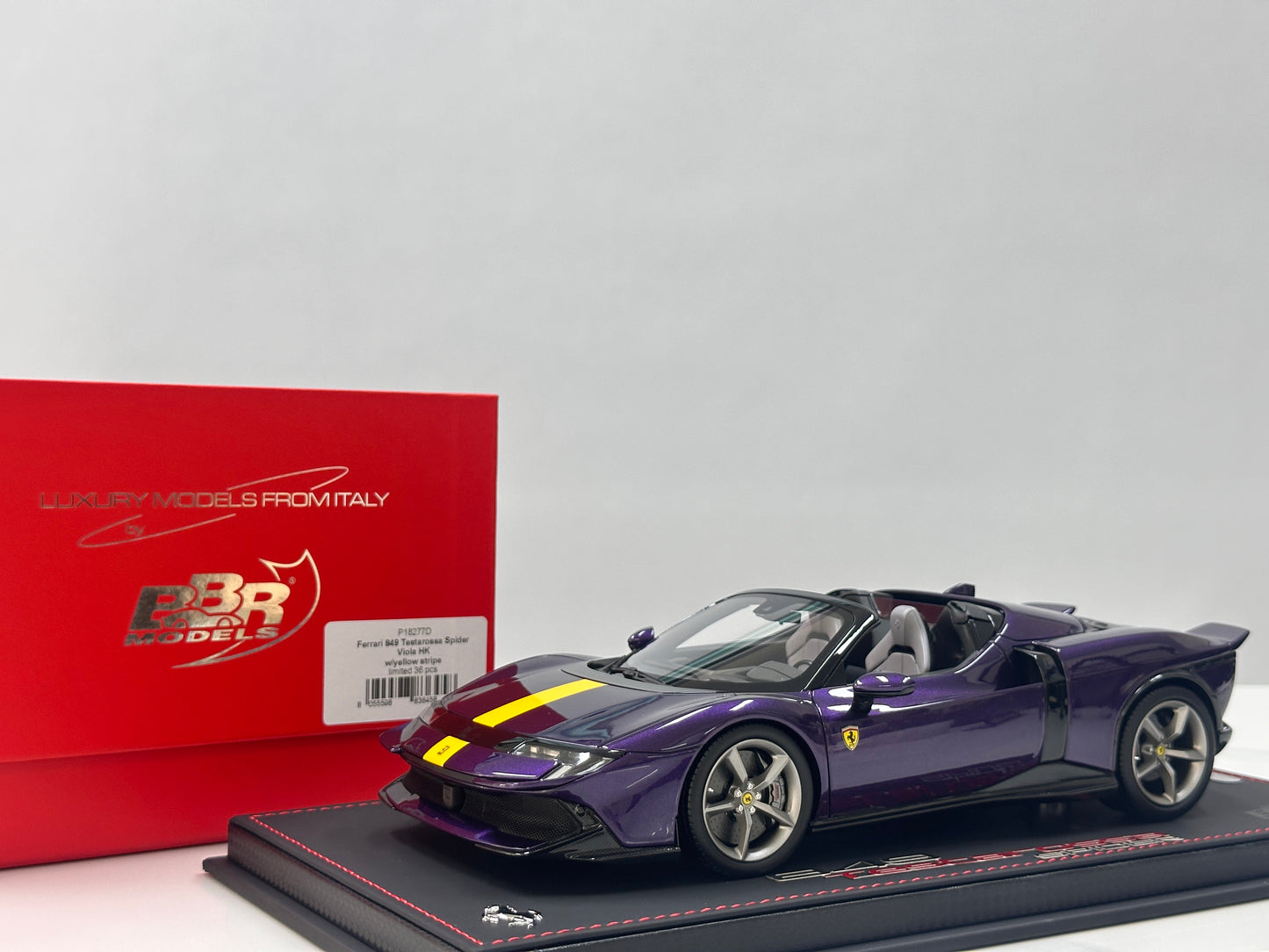 BBR 1/18 Ferrari Testarossa Spider Purple P18277D