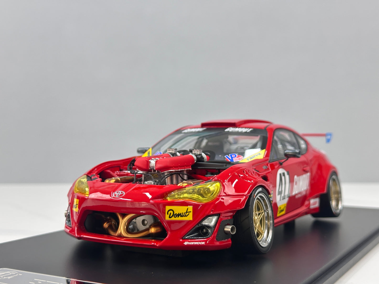1/18 Ferrari 458 V8-swapped 86 (Red) – Factory Model 001
