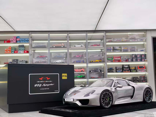 HH 1/8 Porsche 918 Spyde, Silver, HH525