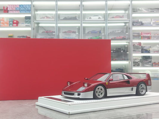 GL 1/18 Ferrari F40 Red Carbon Fiber Model Car JS-GL015