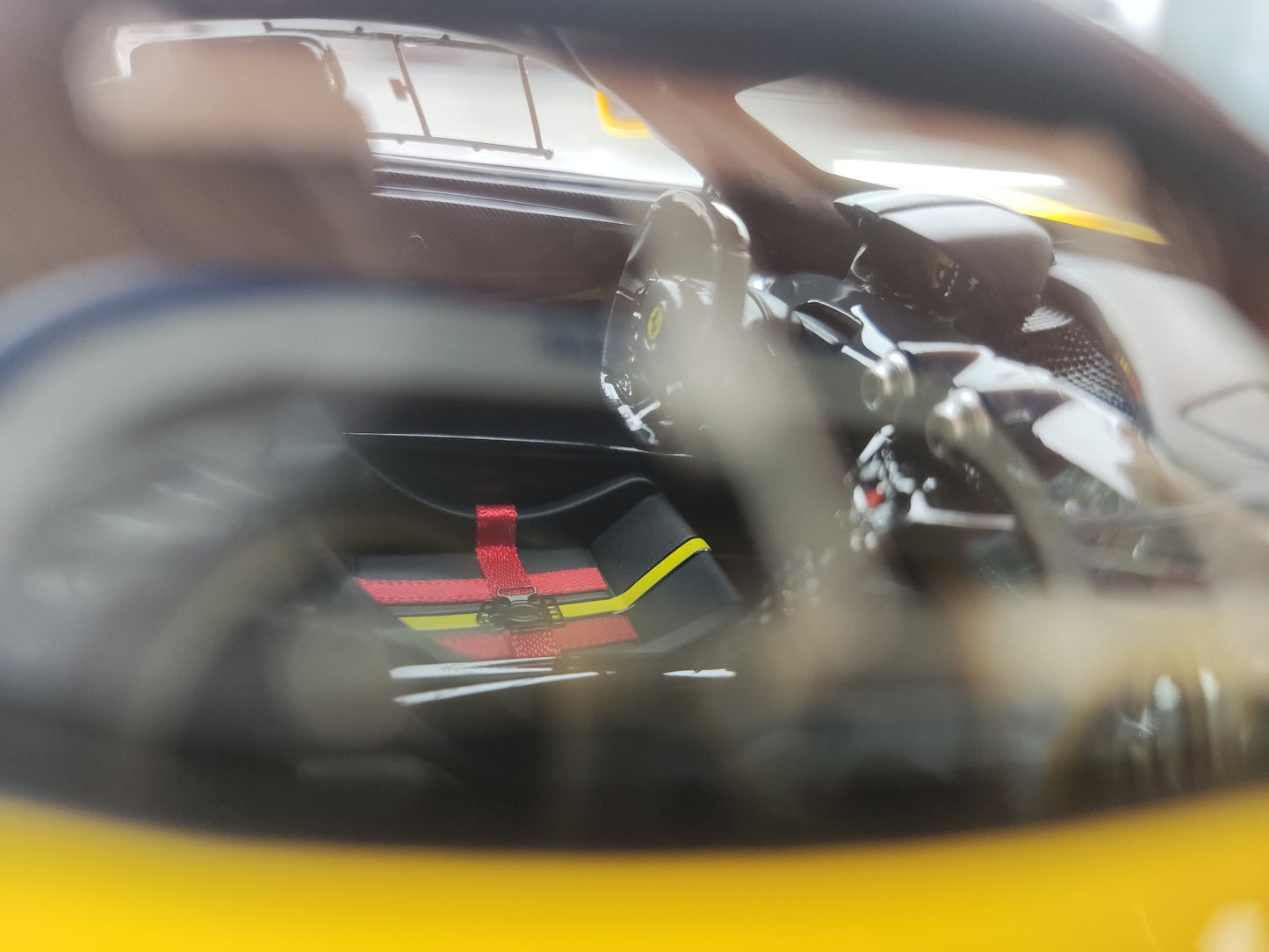 CE 1/18 Ferrari FXXK Yellow Resin Car Model JS-CE009