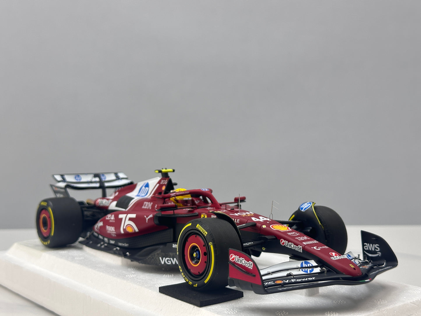 BBR 1/18 Ferrari Hamilton Monaco GP 2025 Red P18267C44