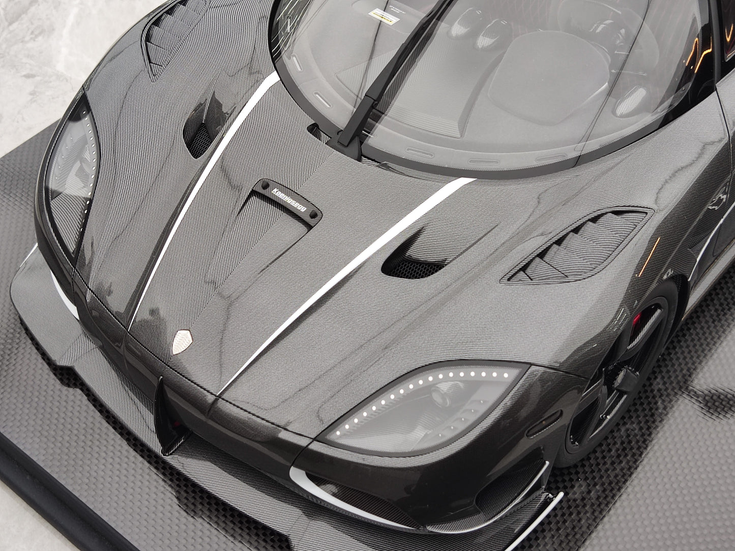FRONTIART 1/8 Koenigsegg Agera RS Draken Full Carbon Limited Edition Model Car Collectible FA158