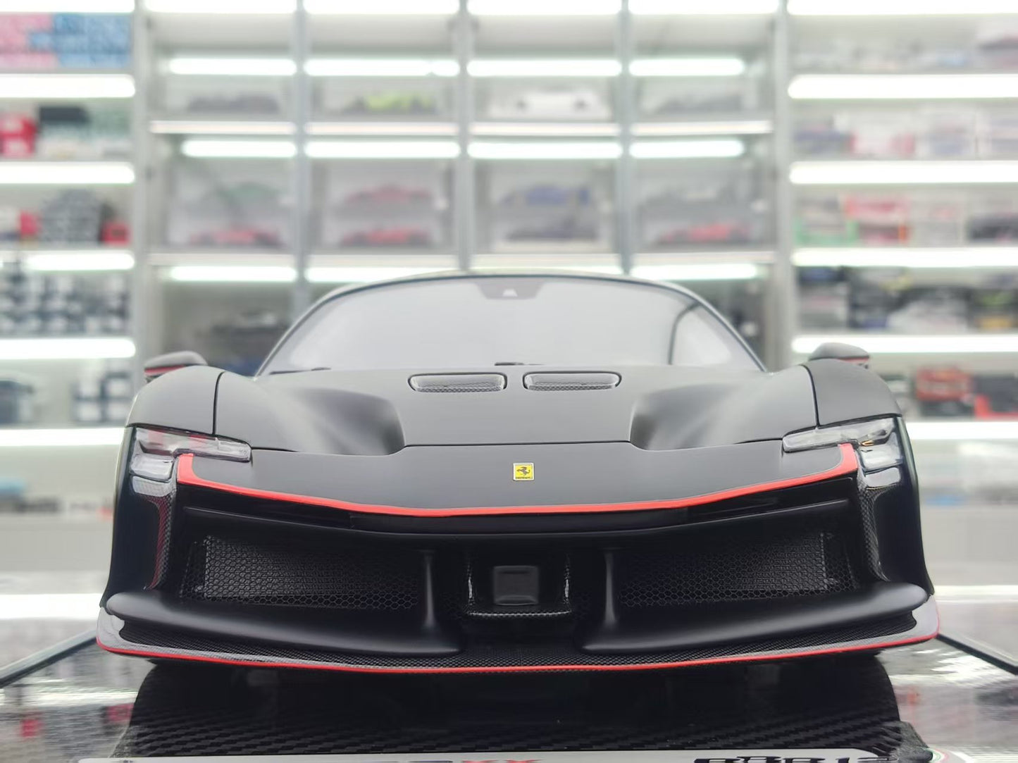BBR 1/12 Ferrari SF90 XX Stradale Leclerc #16 Black Resin Car Model BBR1220CL