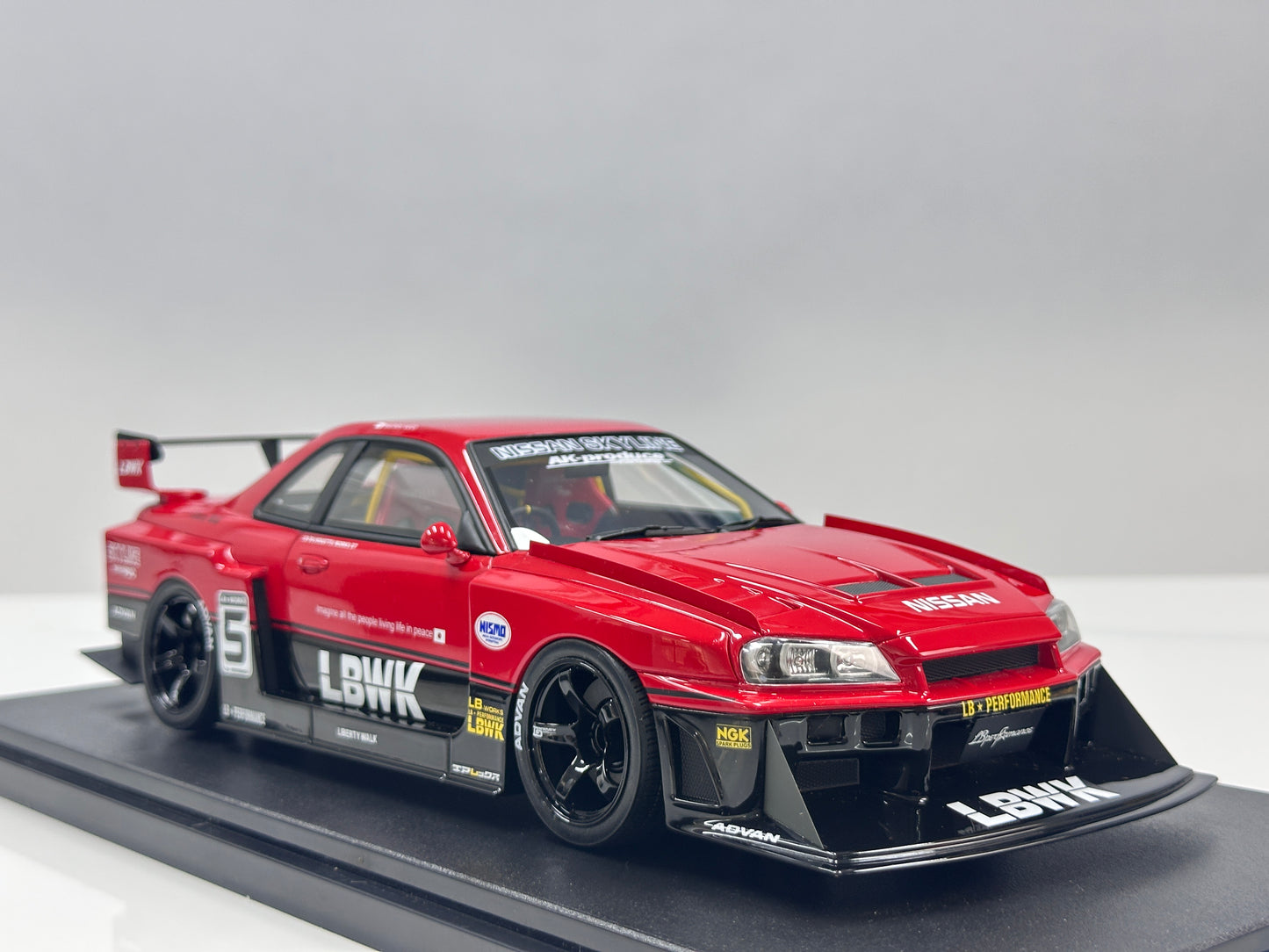 GT Spirit 1/18 Nissan Skyline R34 GT-R LB Super Silhouette Red GT570