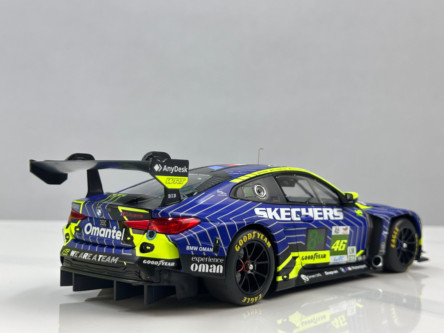 MINICHAMPS 1/18 BMW M4 GT3 EVO Team WRT 24H Le Mans 2025 Blue/Yellow Livery 110252346