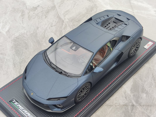 MR 1/18 Lamborghini New Huracan Temerario Marinus Blue Model Car LAMBO062B