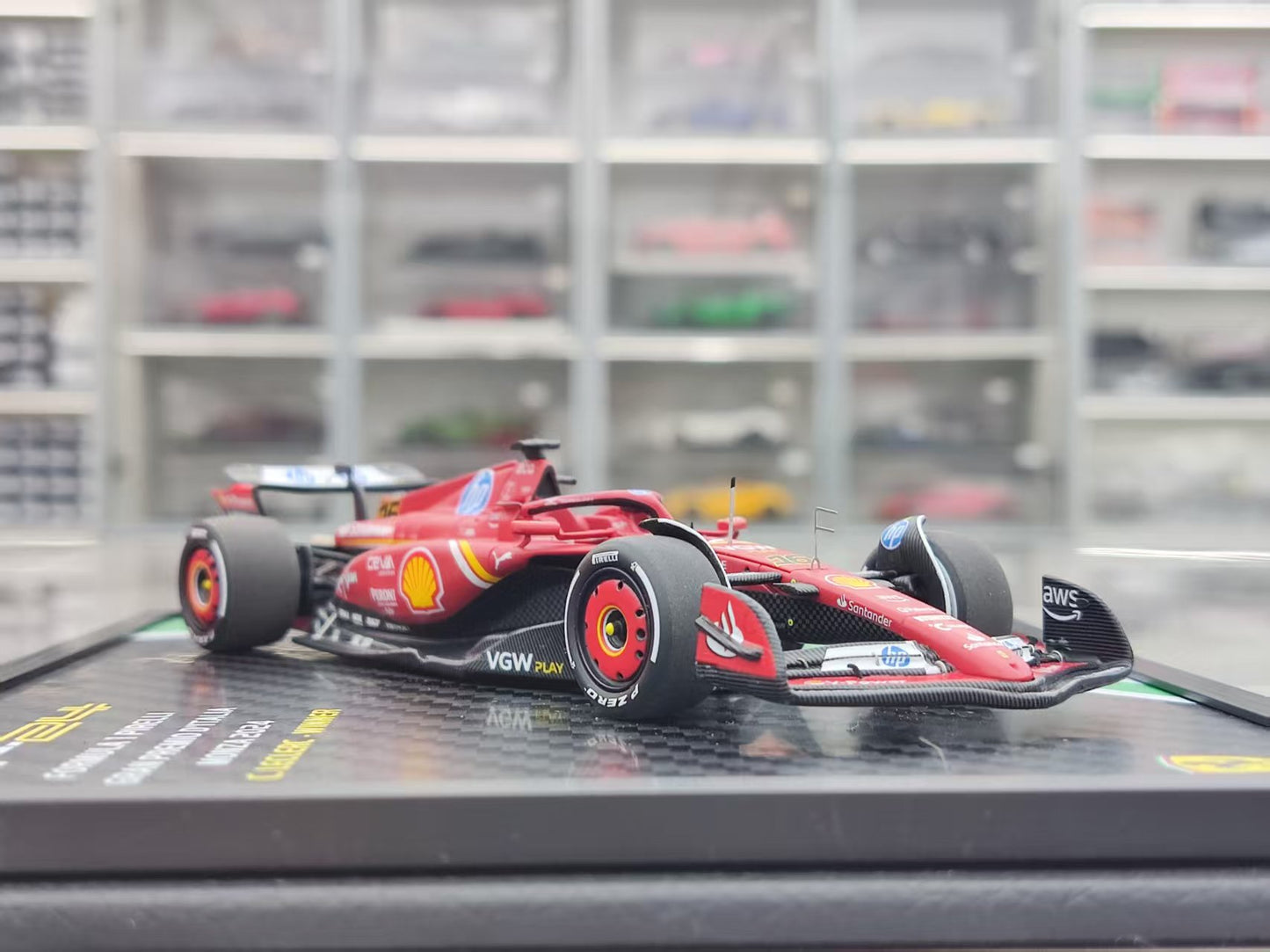 BBR 1/43 Ferrari SF24 Monza GP 2024 Leclerc Winner #16 Red BBRC307ASTCH